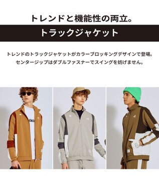 PW CIRCULUS 【ストレッチ素材】【MEN】トラックジャケット ゴルフ ベージュ系