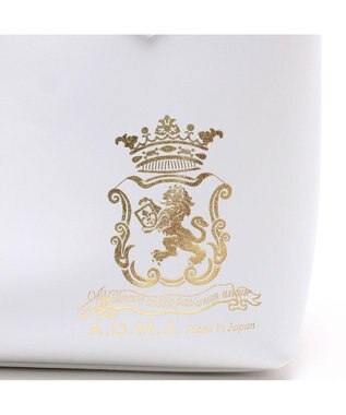 A.D.M.J. 【撥水】リバティソフト25ｃｍ中仕切 トート ホワイト