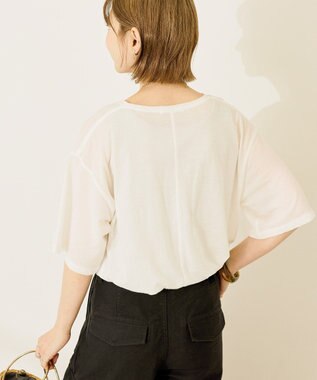 AMERICAN HOLIC シアーボックスTシャツ Off White