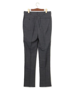 J.PRESS MEN 驚きの軽さ【洗える / 高通気性 / ストレッチ性 / 防シワ】グレナカートチェック スラックス / ノータック グレー系3