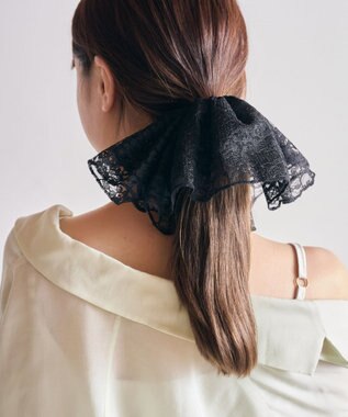 Ameri♡さんへ 新作 レイヤードフリル シュシュ ブラック レイヤードフリル シュシュ(ブラック) | シュシュ | COMPLEX BIZ