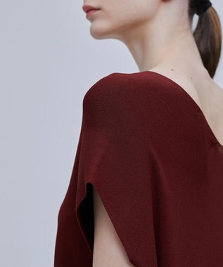 BEIGE， NADIA / サマーニットドレス Burgundy x Burgundy