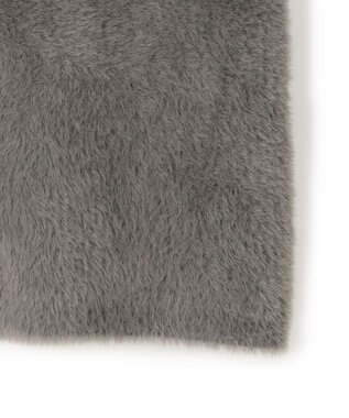 UNFILO ナイロンシャギー カーディガン ベスト チャコール