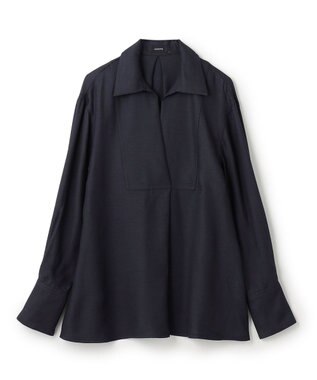 JOSEPH ビスコースツイル　ブラウス Navy