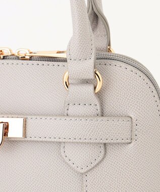 ANY SIS 【2WAY】ベルトアクセントブガッティ バッグ ライトグレー