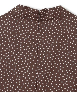 TOCCA 【洗える】RAINY SEASON ドレス ブラウン×ドット系