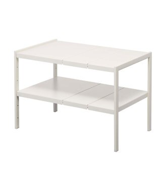 tower 伸縮シンク下ラック 2段 タワー D30 ホワイト ホワイト