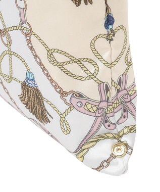 Green Parks スカーフ柄トート Light Gray