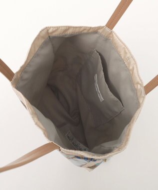 Green Parks スカーフ柄トート Light Gray