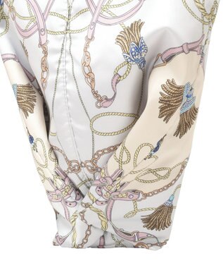 Green Parks スカーフ柄トート Light Gray