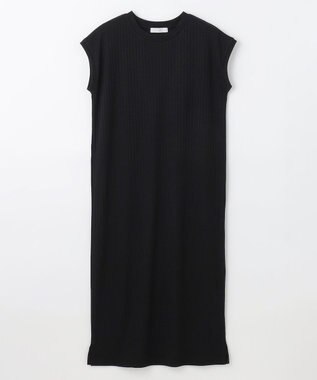 ANY 汗ジミ防止テレコワンピース ブラック