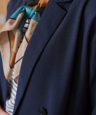 Tiaclasse L リラクシーダブルジャケット ネイビー