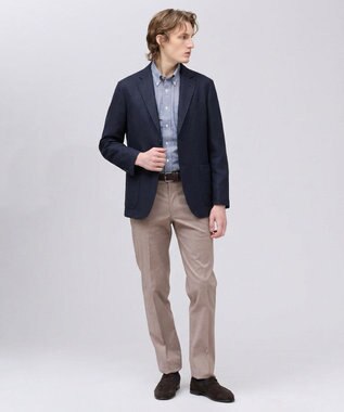 J.PRESS MEN 新色追加【WEB限定】【吸水速乾 / 洗える / 超軽量 / ストレッチ】ブリーザブルレノクロス ジャケット ネイビー系 (26年新色)