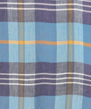 J.PRESS MEN 【J.PRESS ORIGINALS】Indian Madras Regular half Sleeve Shirt / Baggy-Fit ブルー系3