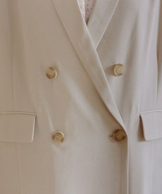 Tiaclasse L リラクシーダブルジャケット ベージュ