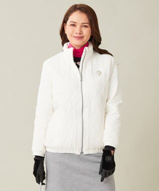 23区GOLF 【WOMEN】【防寒】キルティング ブルゾン ホワイト系