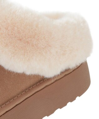 Green Parks ・ｍｉｎｉａ　フェイクムートンスリッポン Camel