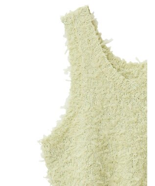 Green Parks ・ｓｗｉｎｇ　ｂｙ　２ｗａｙチュールヤーンベスト Light Yellow