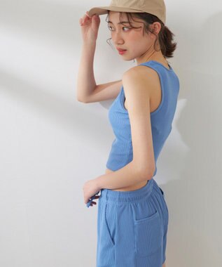 OP／FILA 【ocean pacific】ラッシュガード付き水着4点セット タンキニデザイン ブルー
