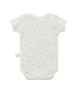 MIKI HOUSE HOT BISCUITS 【70-80cm】 半袖ボディシャツ(かぶり仕様) マルチカラー