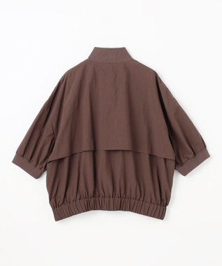 NAVE 【ReNAVE　撥水機能・UVカット・透湿・接触冷感・洗える】ナイロンタスランブルゾン ダークブラウン系