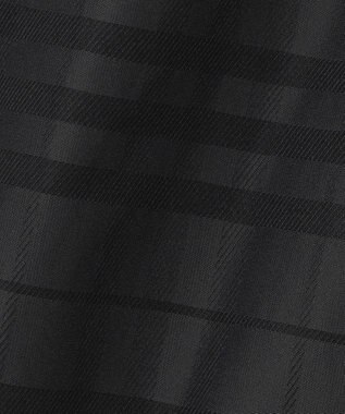 ICB 【洗える】 エステルメモリータフタ ロングスカート チャコール×ブラック系