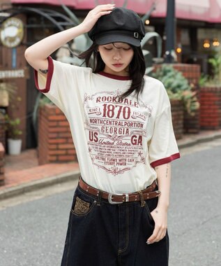 WEGO 【ユニセックス着用ITEM】グラフィックネップT（SS） ホワイトアイボリー