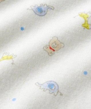 MIKI HOUSE HOT BISCUITS 【70-80cm】 半袖ボディシャツ(かぶり仕様) マルチカラー