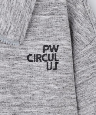 PW CIRCULUS 【WOMEN】ハーフジップ 裏毛スウェットトップス ゴルフウェア レディース グレー系