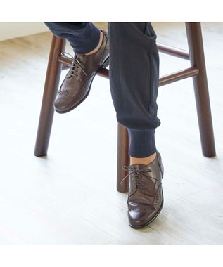 ing <ing>ウィングチップレースアップシューズ ダークブラウン