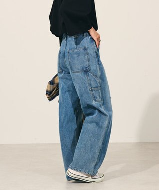 AMERICAN HOLIC ペインターワイドデニム Light Indigo