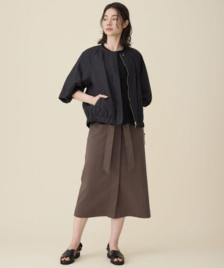 自由区 エンブロイダリー ニット ブラック