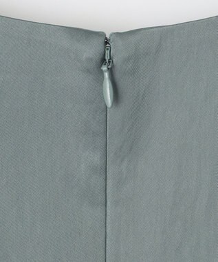 NAVE 【ReNAVE　洗える】グロスサテン ドレス スモーキーグリーン系