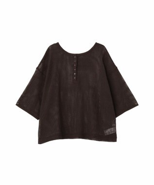 Green Parks 前後２ｗａｙコットンメッシュプルオーバー Brown