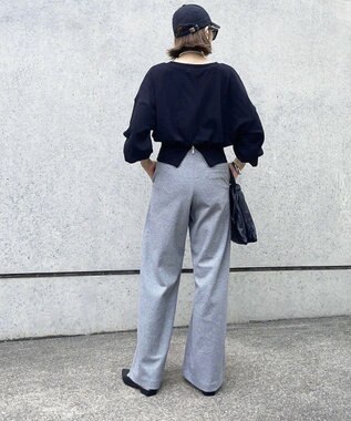 Green Parks バックＺＩＰスウェット Black