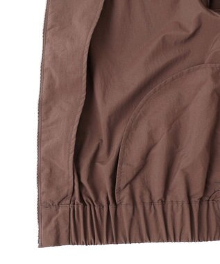 NAVE 【ReNAVE　撥水機能・UVカット・透湿・接触冷感・洗える】ナイロンタスランブルゾン ダークブラウン系