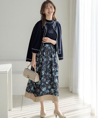 【フォクシー】アンサンブル　カーディガン　バイカラー　ツインニット　クロップド FOXEY BOUTIQUE(フォクシー） カシミヤアンサンブル カシミヤツイン 40381