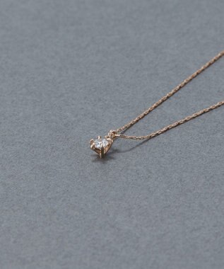 Phoebe 〈金属アレルギー対応〉スターリービジューネックレス 一粒石/定番 シャンパンゴールド