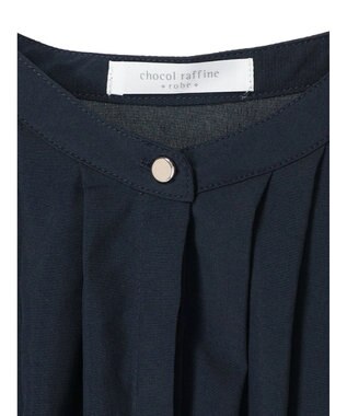 Green Parks ＢＰ　ケア楽　ポイント釦ブラウス Navy