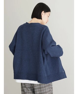 AMERICAN HOLIC ＭＩＸＶネックニットカーディガン Navy