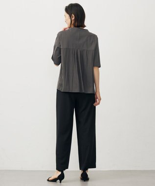 J.PRESS LADIES 【洗える・抗菌防臭・接触冷感・吸水速乾】ドライポンチ フレア カットソー スレート系