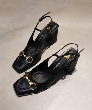 INTER-CHAUSSURES 【CARRANO】ホースビットバックストラップパンプス
