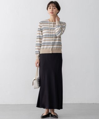 23区 GIOLICA ツイード ショルダーバッグ アイボリー×ゴールド