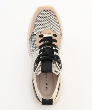 steppi 【VERY掲載 / 撥水 / 洗える】ボリュームソール スニーカー ベージュ