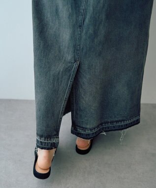 YECCA VECCA ロングデニムスカート Gray