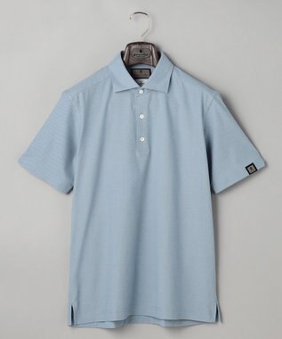 GOTAIRIKU 3年連続売上NO1/キングサイズ登場【仕事で着られる】キレイめ 鹿の子 BIZ ポロシャツ ターコイズブルー(26年新色)