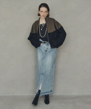 YECCA VECCA ロングデニムスカート Indigo