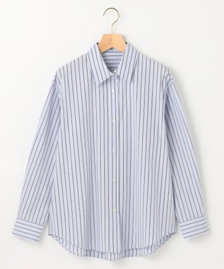 組曲 コットンシャーティング ベーシックシャツ サックスブルー系1