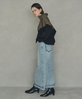 YECCA VECCA ロングデニムスカート Indigo