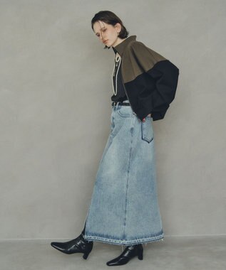 YECCA VECCA ロングデニムスカート Indigo